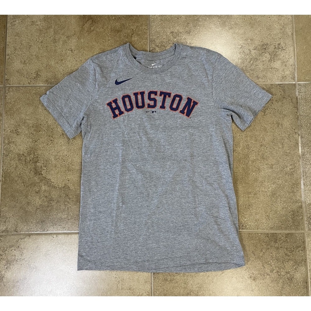 Nike Houston Astros Altuve #27 Gray Mens Sz S MLB T-Shirt Baseball MLB